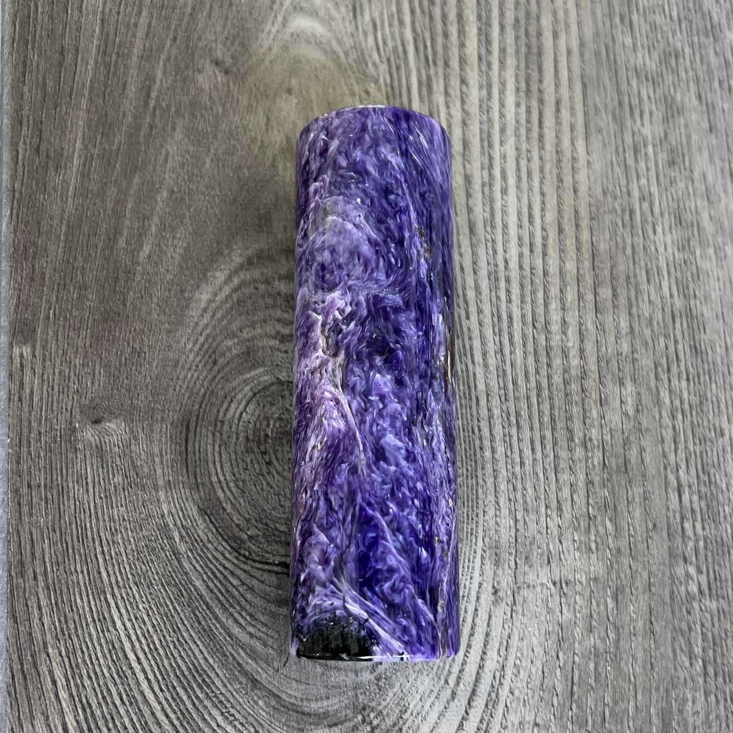 Charoite cylinder