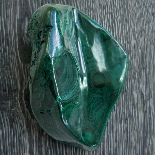 Malachite polished rock specime